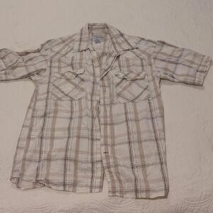 Plaid Short Sleeve Shirt